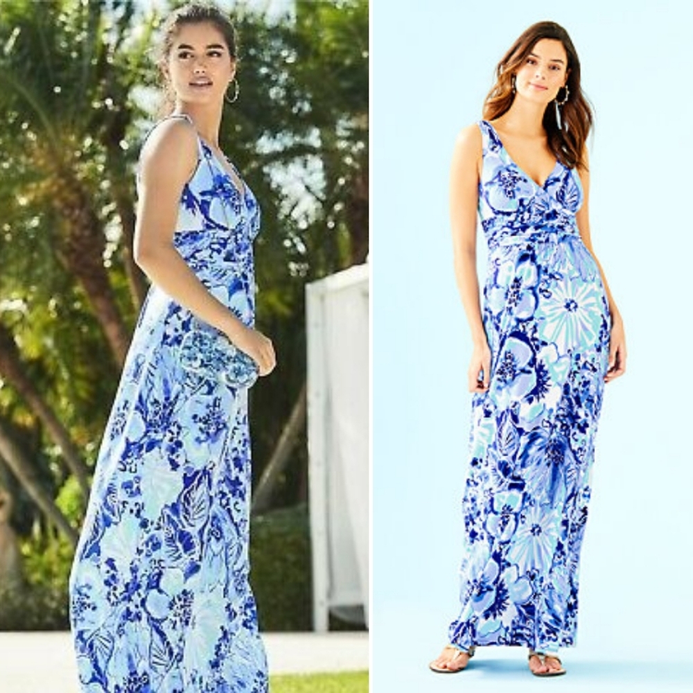 LILLY PULITZER Sloane Floral Print Maxi Dress